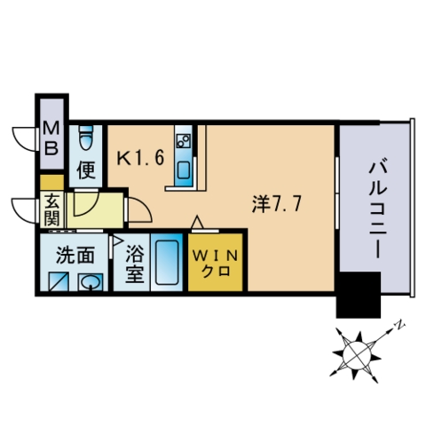 エンクレストベイ天神東2の間取り