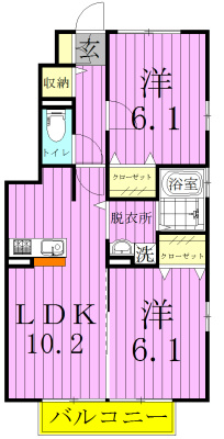 フェリオ　Iの間取り