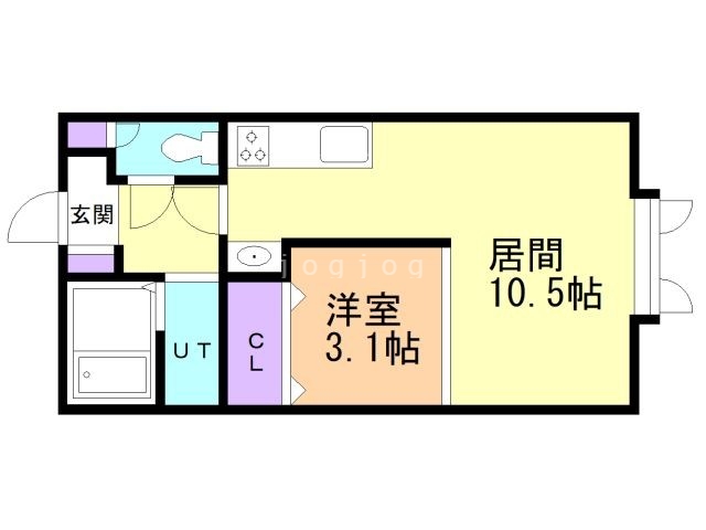 河東郡上士幌町字上士幌のアパートの間取り