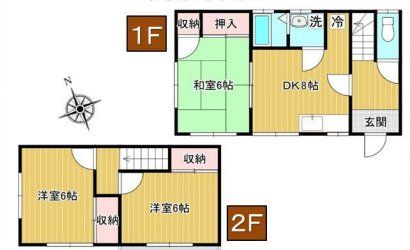 富士見市渡戸のアパートの間取り