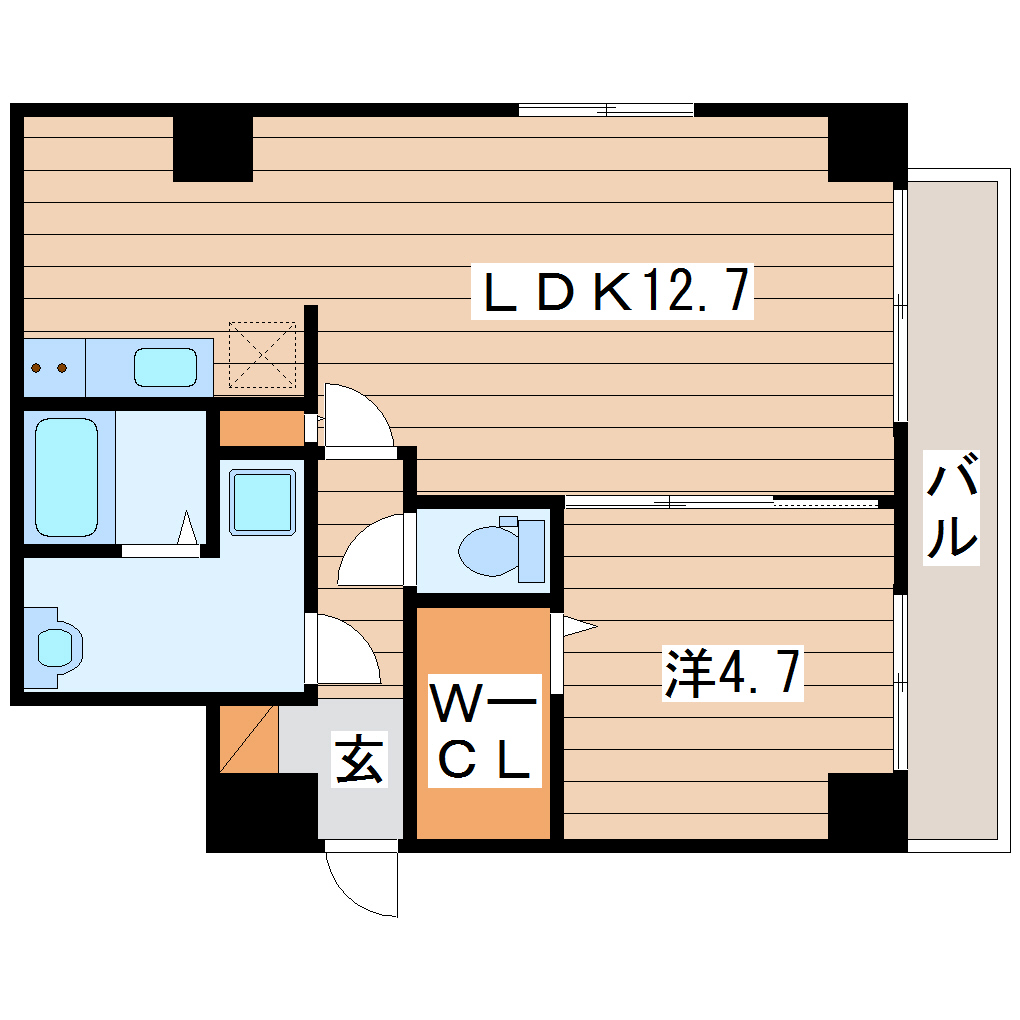 ブラスト南万代の間取り