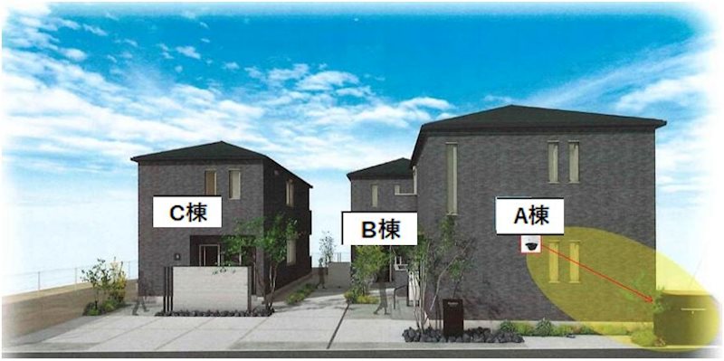 （仮称）鈴木様邸新築テラスハウス A棟 -弊社管理物件-の建物外観