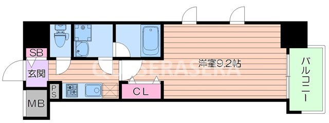 【コンフォリア京町堀の間取り】