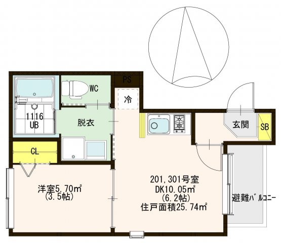 【旭HOUSEの間取り】