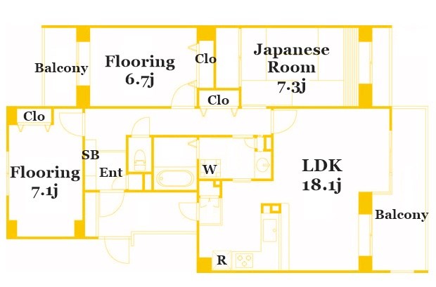 T’s garden西寺尾 E棟の間取り