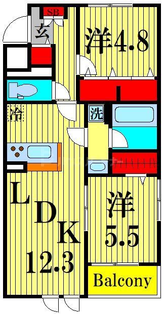 【ロコエトワールの間取り】