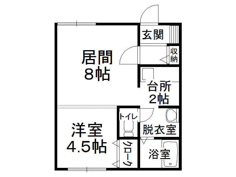 オリス帯広の間取り