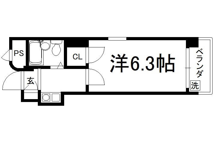 プラザ出水通の間取り