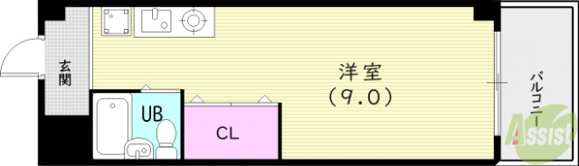 マブランシェット弦月の間取り