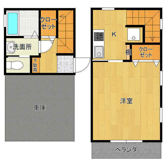 アパートメントリライの間取り