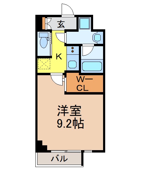 名古屋市昭和区東畑町のマンションの間取り