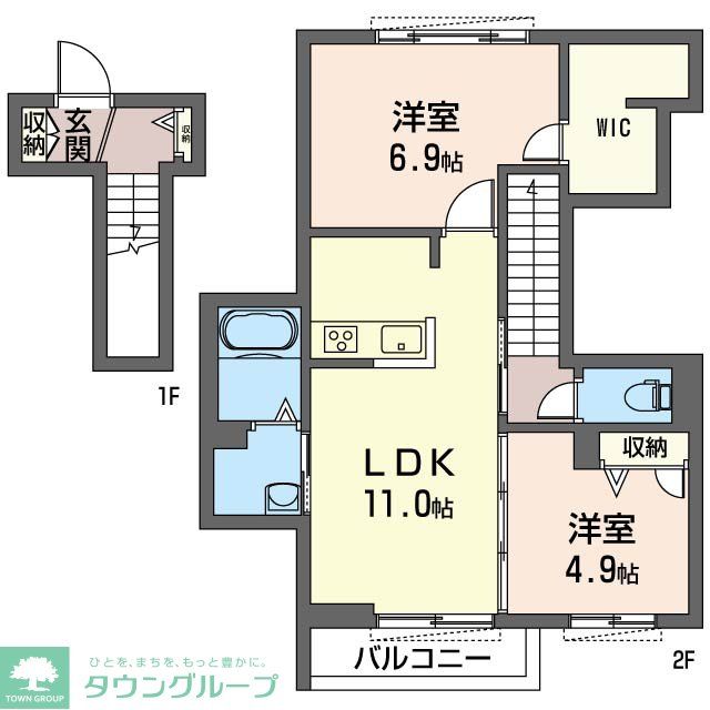 シャーメゾン稲村ガ崎の間取り