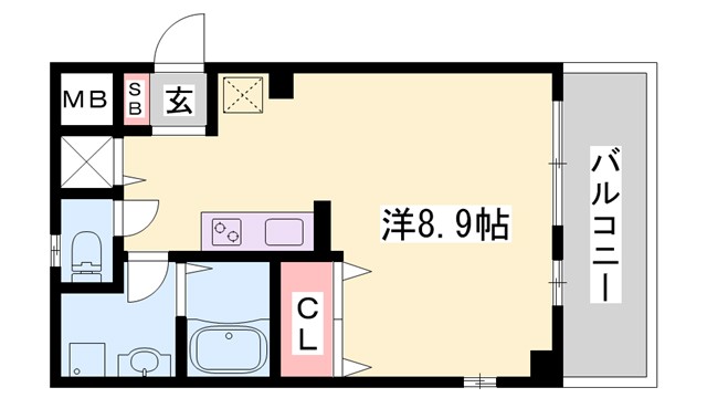 サクシード姫路駅南の間取り