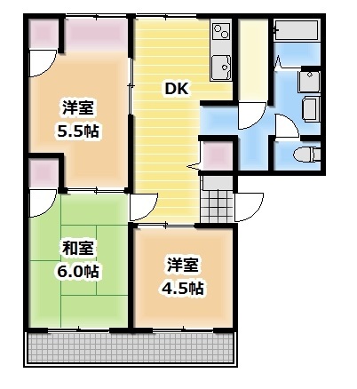 コーポリラの間取り