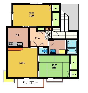 ダイヤハイツイシイAの間取り