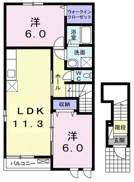 グロワール　メールの間取り