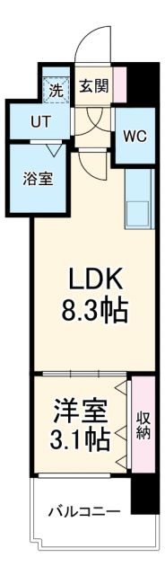 ミラージュパレス都島本通の間取り