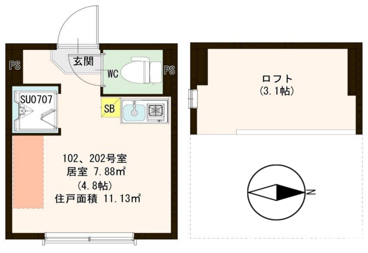 シャカラート大島の間取り