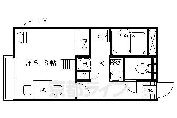 レオパレスサンセット６７の間取り