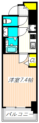 プレサンス南森町ライズの間取り