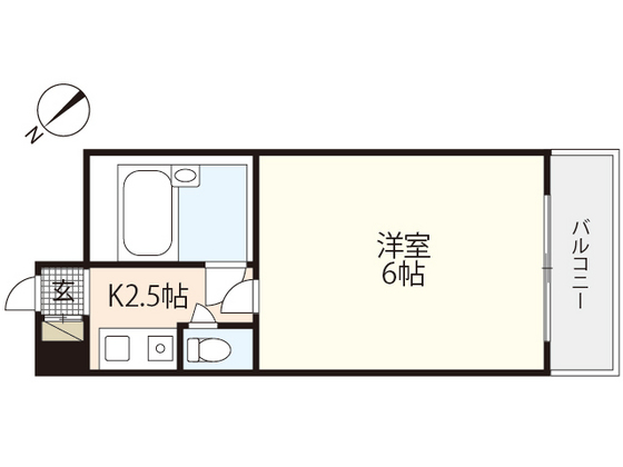 広島市安佐南区上安のマンションの間取り