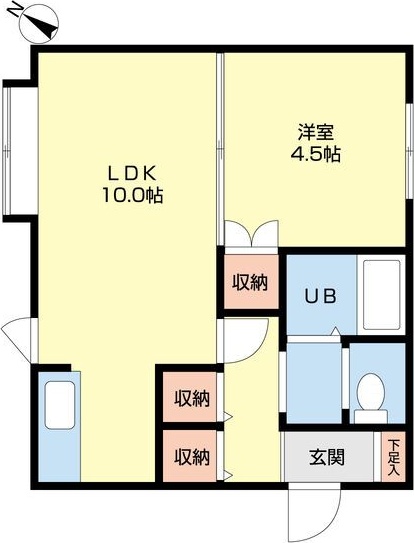 札幌市中央区宮の森三条のマンションの間取り