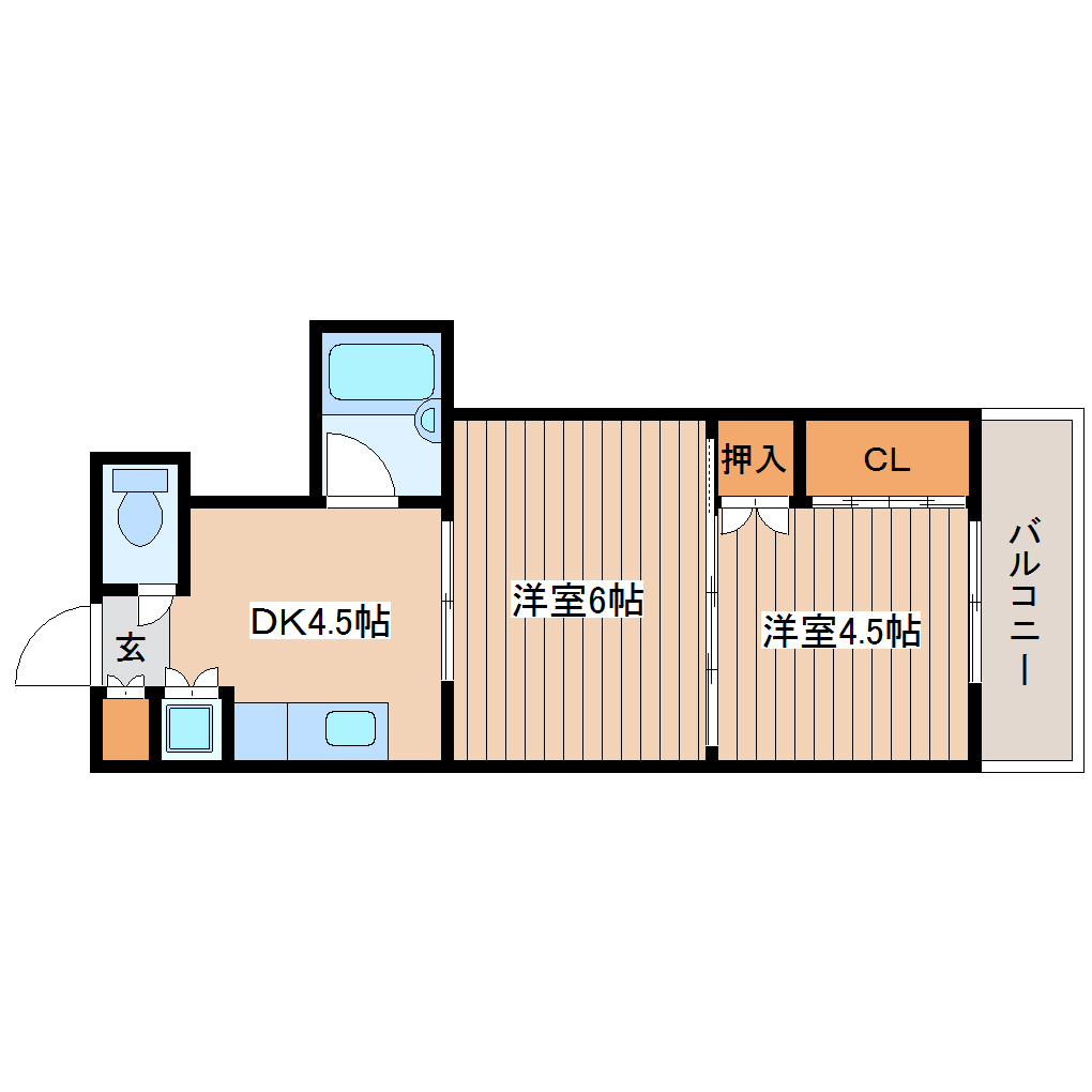 シャングリラ大和町の間取り