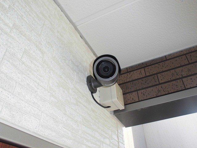 セキュリティ　防犯カメラ。