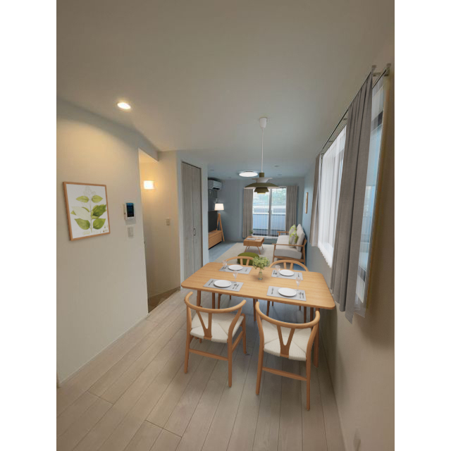 居室・リビング　家具・調度品等に関しては実際の賃貸住宅に