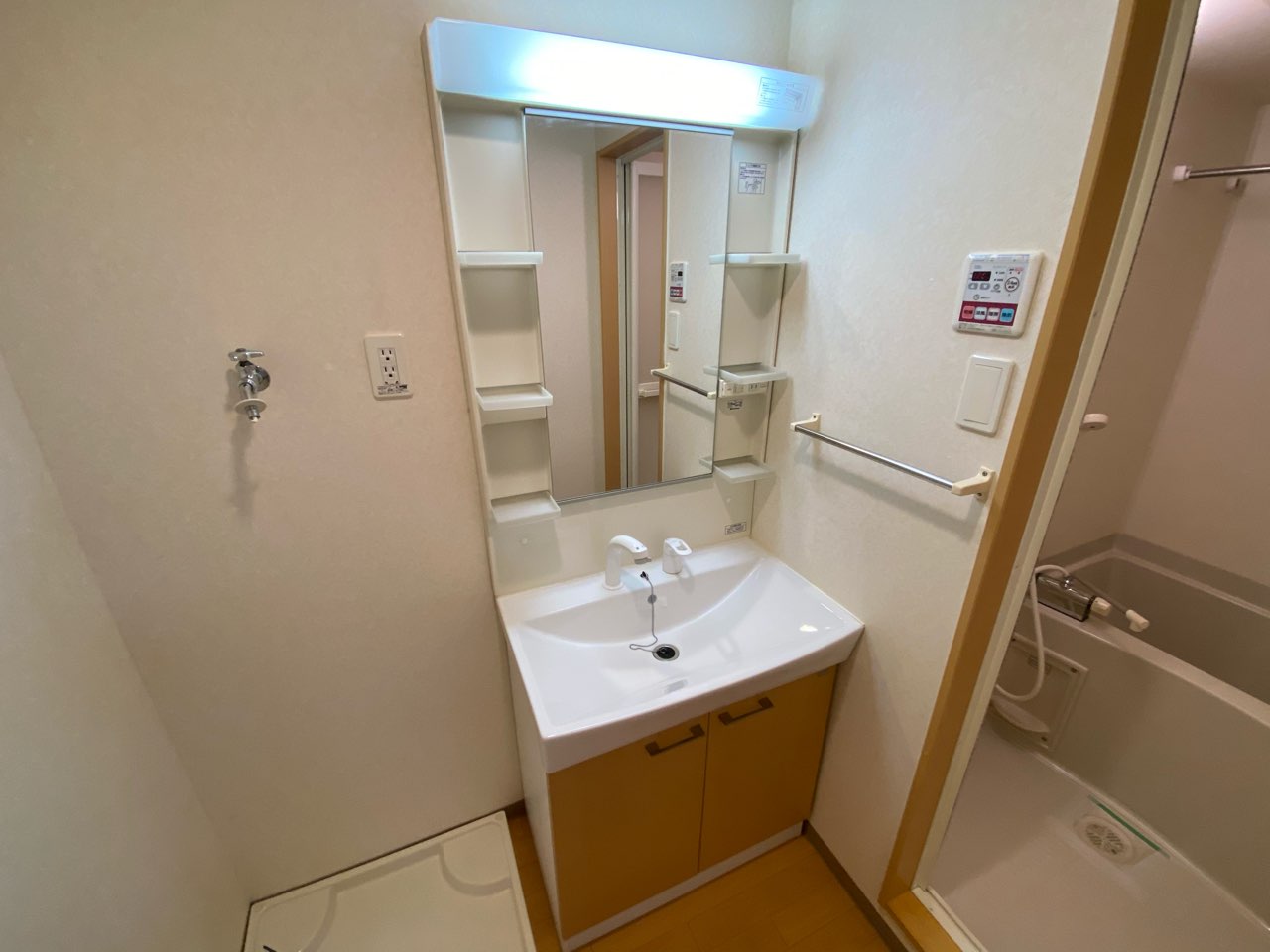 洗面設備　洗面所内に洗濯機置場あり♪