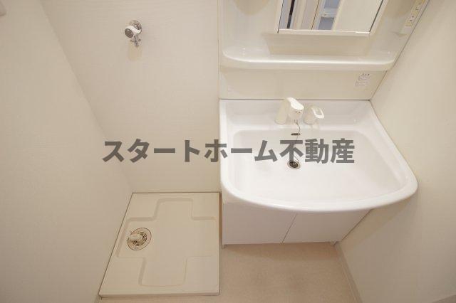 洗面設備　広い洗面スペース
