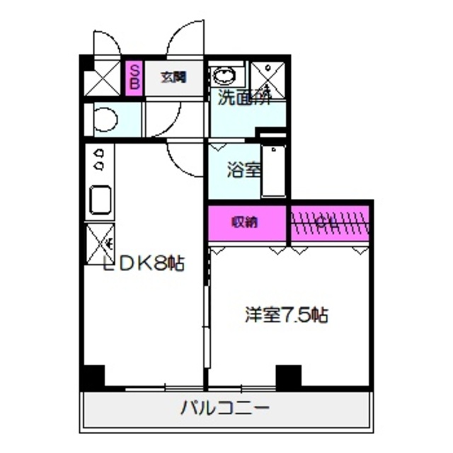 ハイツ グランマークの間取り写真