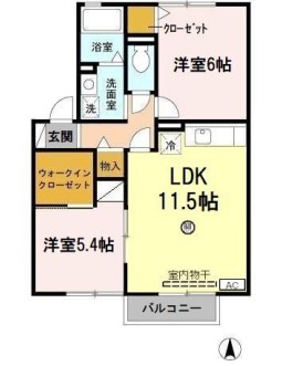 ヴァンコリーヌの間取り写真