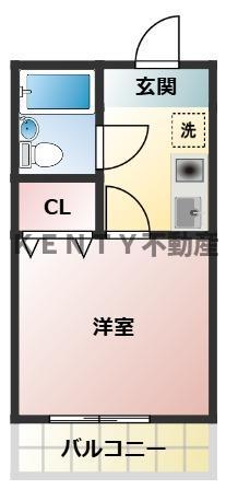 フレンズマンションの間取り写真