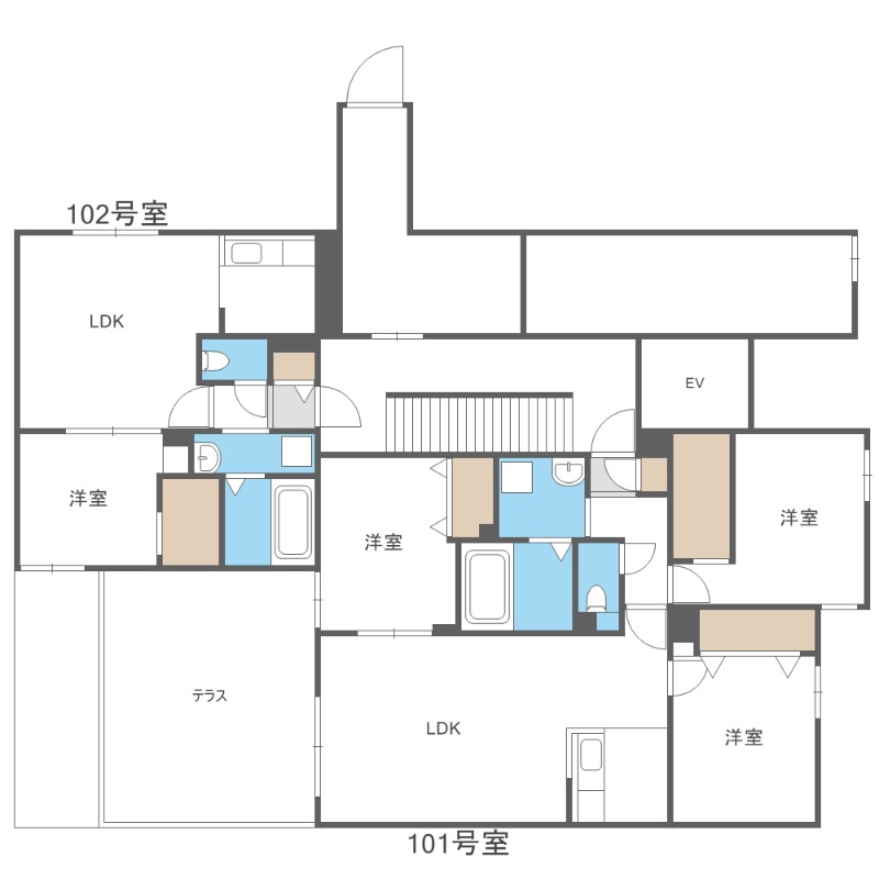 その他共有部分　１Ｆ全体図