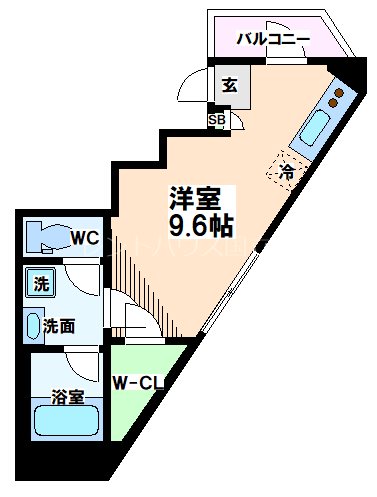 ＪＲ中央線 国分寺駅 徒歩2分 5階建 築1年の間取り写真