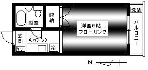 【八王子市大和田町のマンションの間取り】