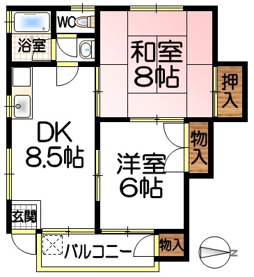 コーポタカオの間取り