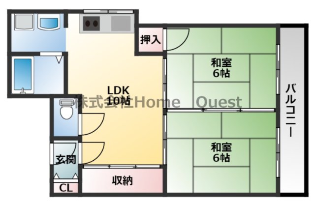 エメラルドマンションの間取り