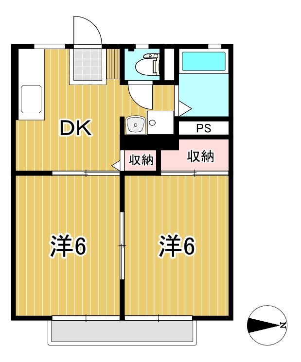 シャルムハイツの間取り