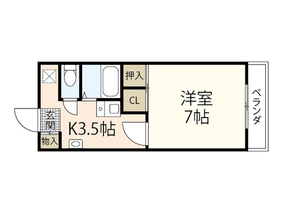 広島市安佐南区伴東のマンションの間取り