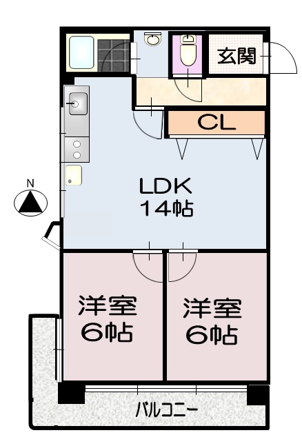 ｆメゾン吹上の間取り