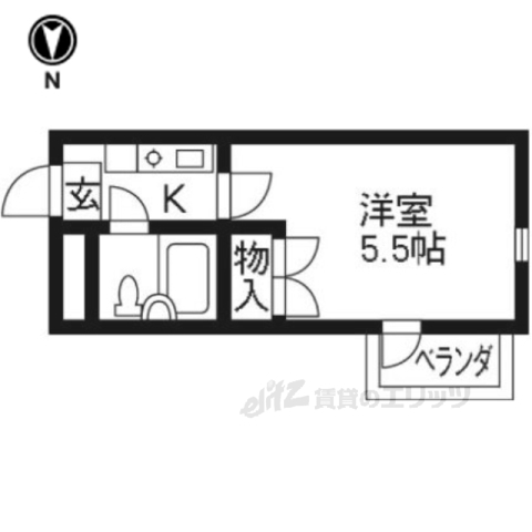 レオパレスＲＸ山科の間取り