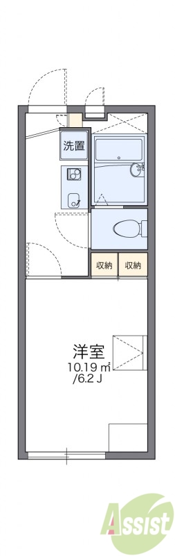 【神戸市長田区高東町のアパートの間取り】