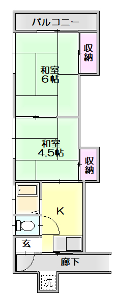 栄ハイムの間取り