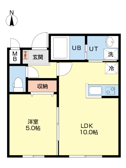 北広島市東共栄のマンションの間取り