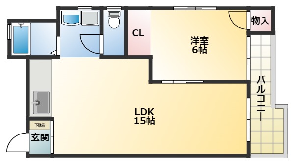 保田マンションIIの間取り