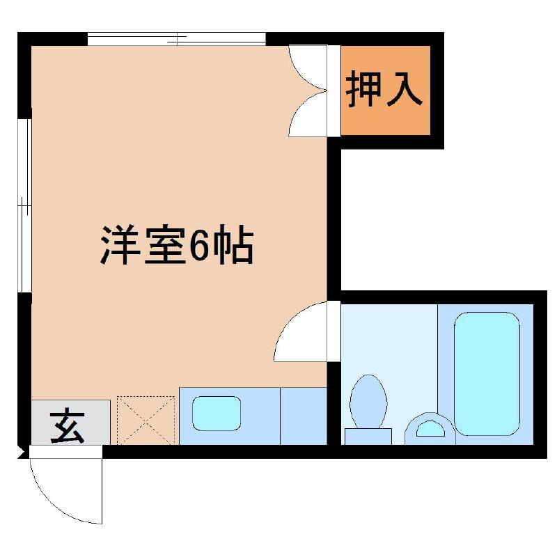 楠ハイツ　２号館の間取り