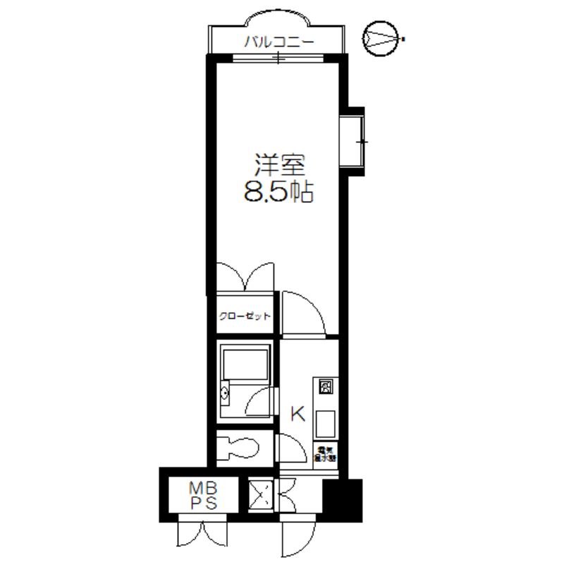 シャンブル向山の間取り