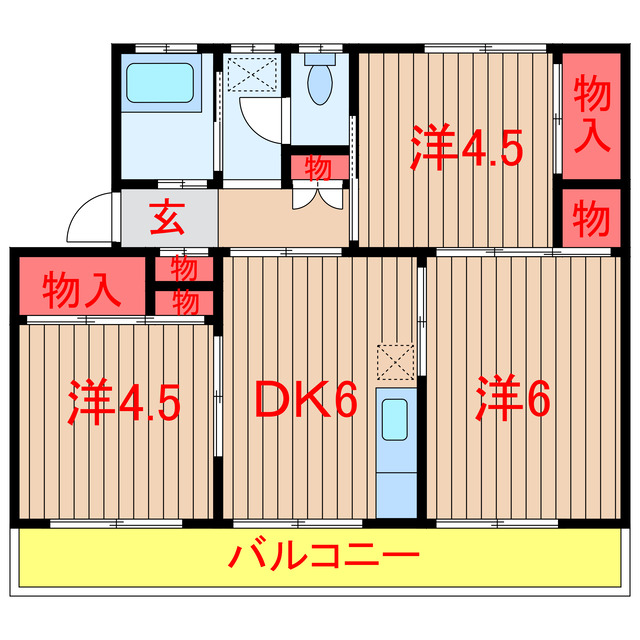 【船橋市習志野台のマンションの間取り】